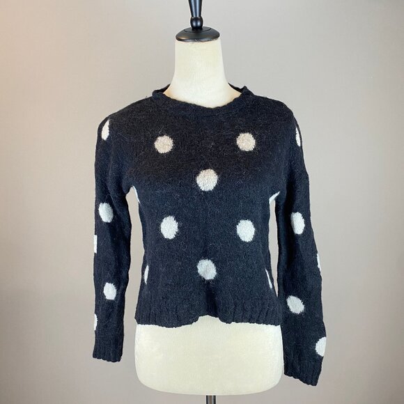 Rails Perci Sweater Women's Size Small Polka Dot Wool Alpaca - Picture 1 of 14